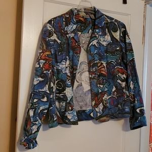 Vintage Chico's Size 3 Linen Cotton Jacket